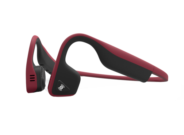 SHOKZ Titanium Headset Wireless Neck-band Sports Micro-USB Bluetooth Black, Cherry (fruit) – image 1