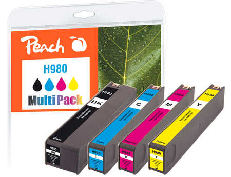 Peach PI300-517 ink cartridge Black, Cyan, Magenta, Yellow