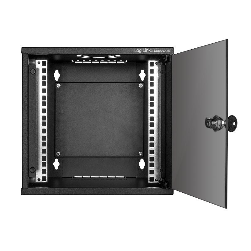 LogiLink W66Z30B rack cabinet 6U Wall mounted rack Black – image 2