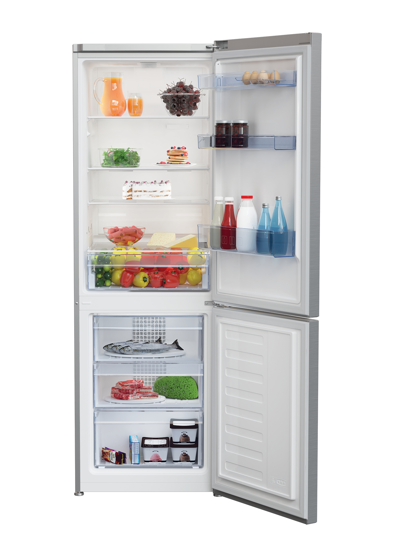 Beko RCHE365K30XBN fridge-freezer Freestanding – image 3