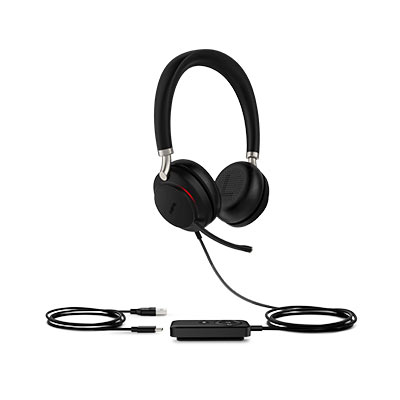 Yealink UH38 Headset Wired & Wireless Head-band Calls/Music USB Type-C Bluetooth Black – image 2