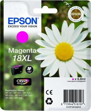Epson Daisy Singlepack Magenta 18XL Claria Home Ink