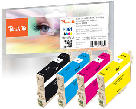 Peach 314755 ink cartridge 4 pc(s) Compatible Black, Cyan, Magenta, Yellow