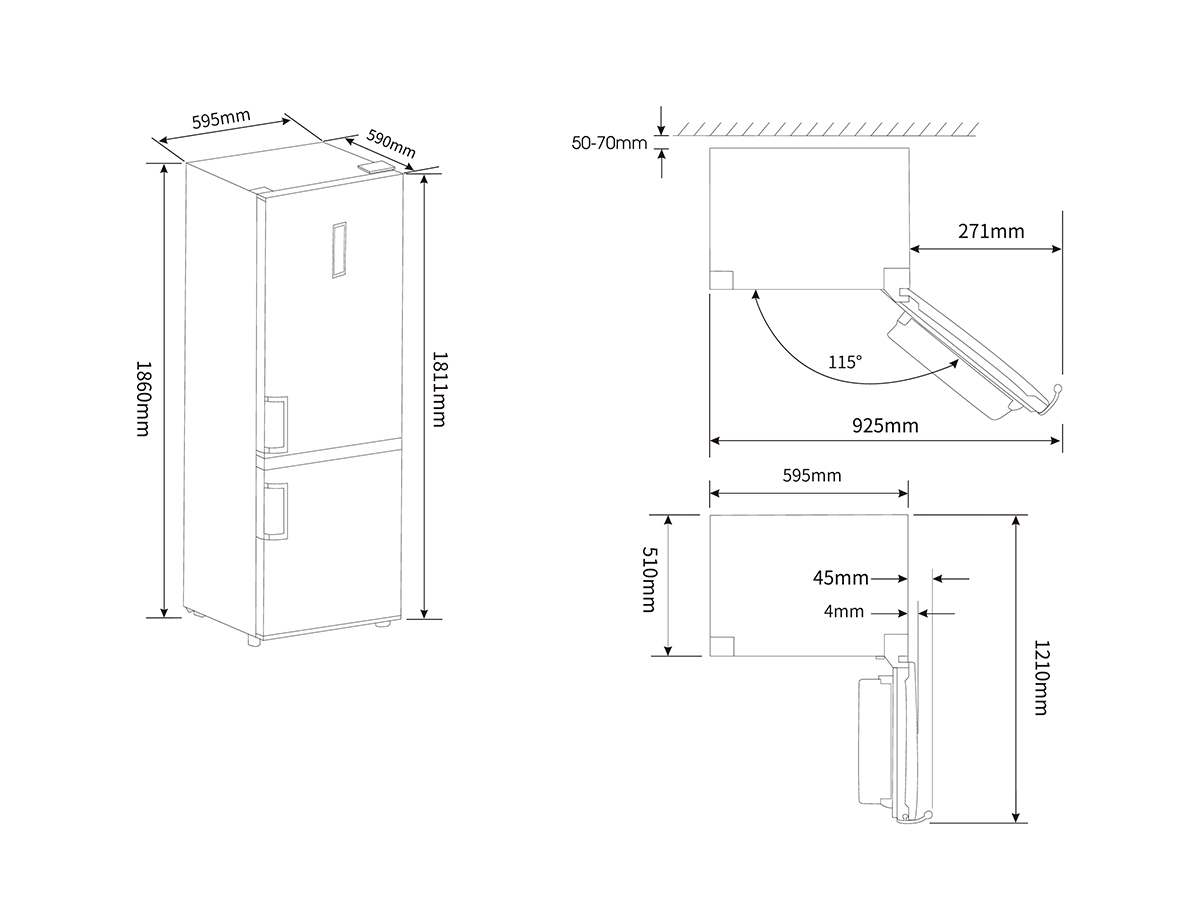 Hisense RB390N4BC2 fridge-freezer Freestanding – image 4