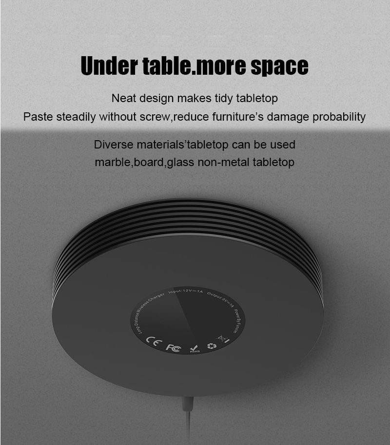 Vivolink VLQICHR mobile device charger Mobile phone Black Wireless charging Fast charging Indoor – image 2