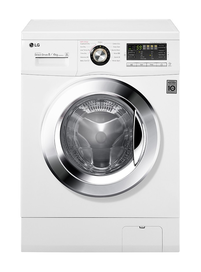 LG F1496AD washer dryer Freestanding Front-load White