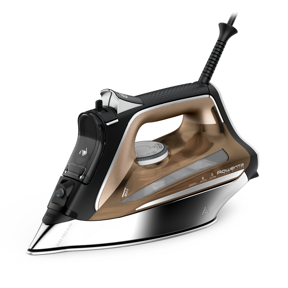 Rowenta DW8203D1 iron Steam iron Microsteam 400 HD soleplate Black, Bronze, Silver