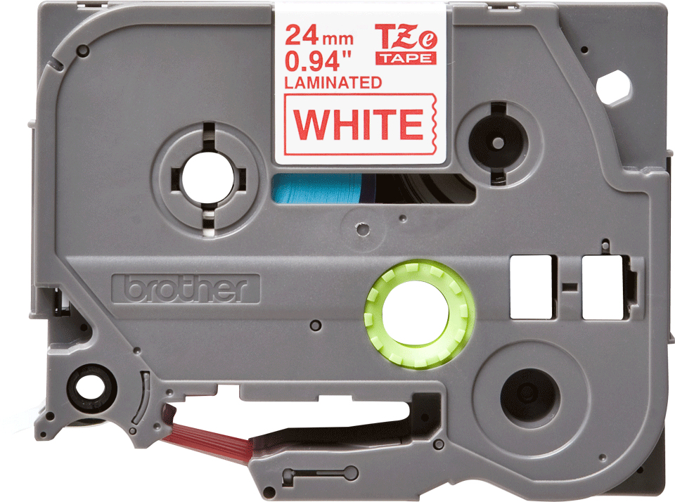 Cinta Brother TZE252 - Texto Rojo sobre Fondo Blanco - 24mm x 8mts. - TZE252 Cinta Brother TZE252 - Texto Rojo sobre Fondo Blanco - 24mm x 8mts. - TZE252