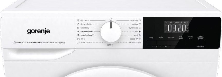 Gorenje W3D2A854ADS washer dryer Freestanding Front-load White – image 9