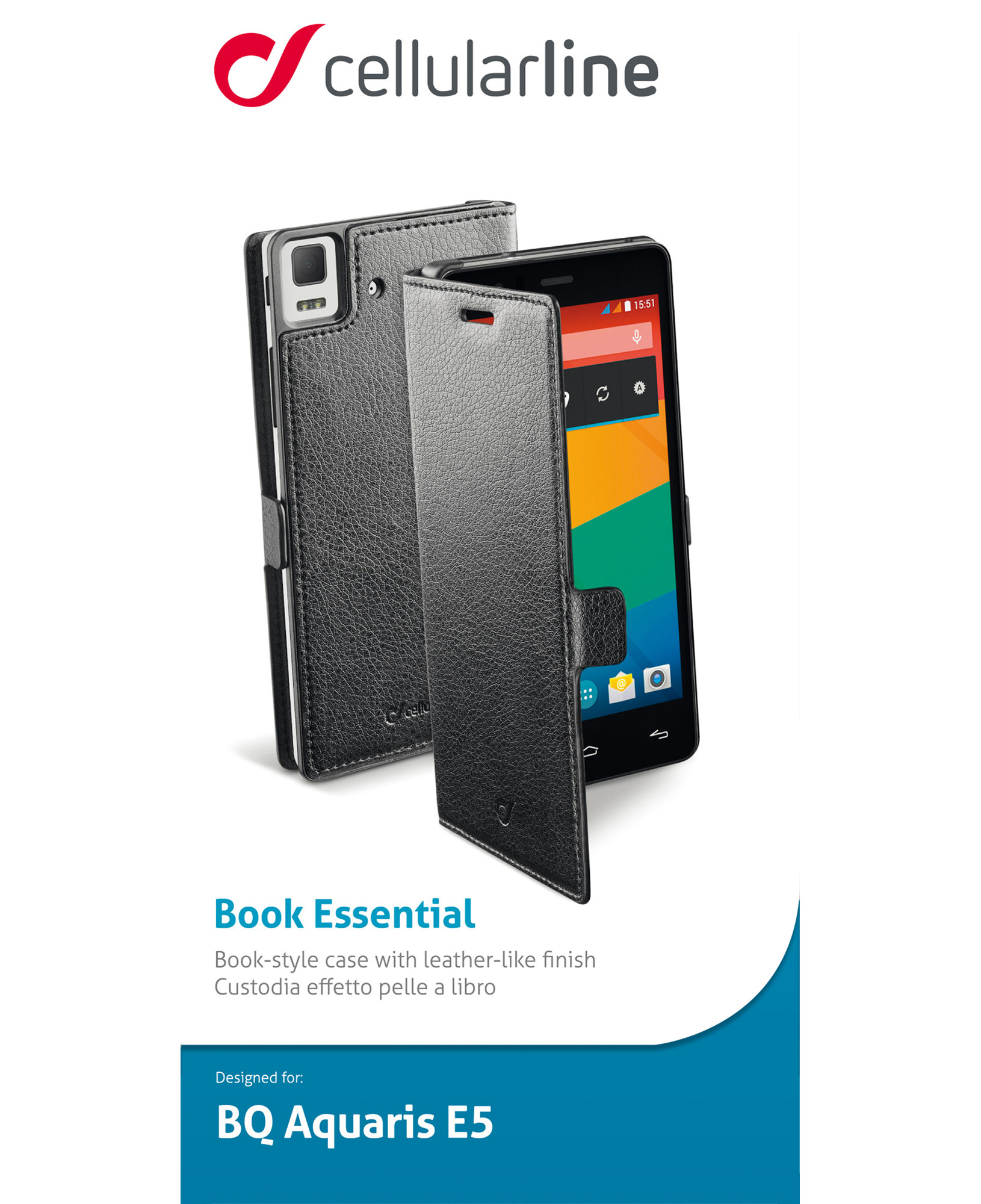Cellularline Book Essential - AQUARIS E5 – image 5