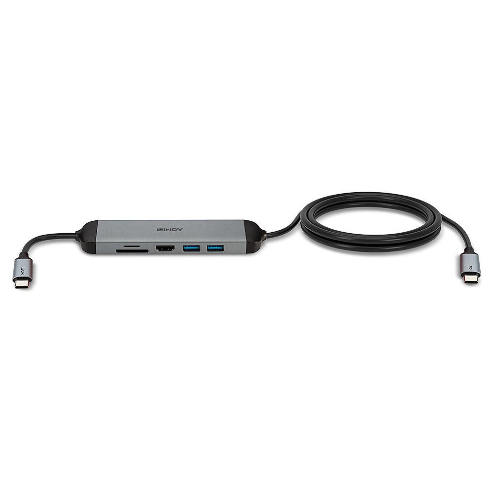Lindy DST-Micro 140, USB-C Laptop Micro Docking Station with 4K Support and 1.4m – image 4