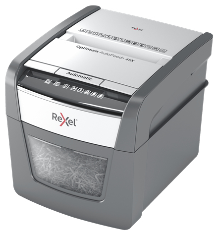 Rexel Optimum AutoFeed 45X Automatischer Aktenvernichter Partikelschnitt P4 – Foto 4 von 7