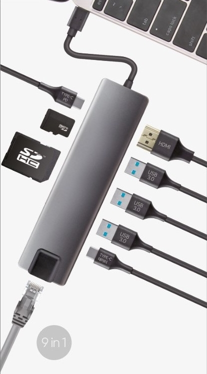 CoolBox COO-DOCK-01 laptop dock/port replicator Wired USB 3.2 Gen 1 (3.1 Gen 1) Type-C Grey – image 2