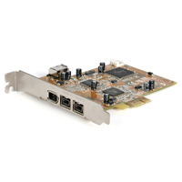 StarTech.com 2 Port 1394b FireWire 800 & 1 Port + 1 Internal Firewire 400 PCI Express Card