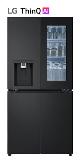 LG InstaView GMG860EPBE side-by-side refrigerator Freestanding – image 2
