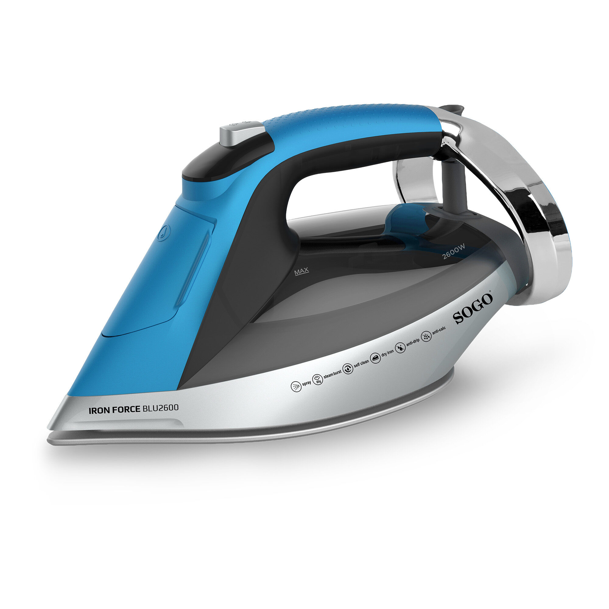 Sogo PLA-SS-6355 iron Dry & Steam iron Ceramic soleplate – image 6