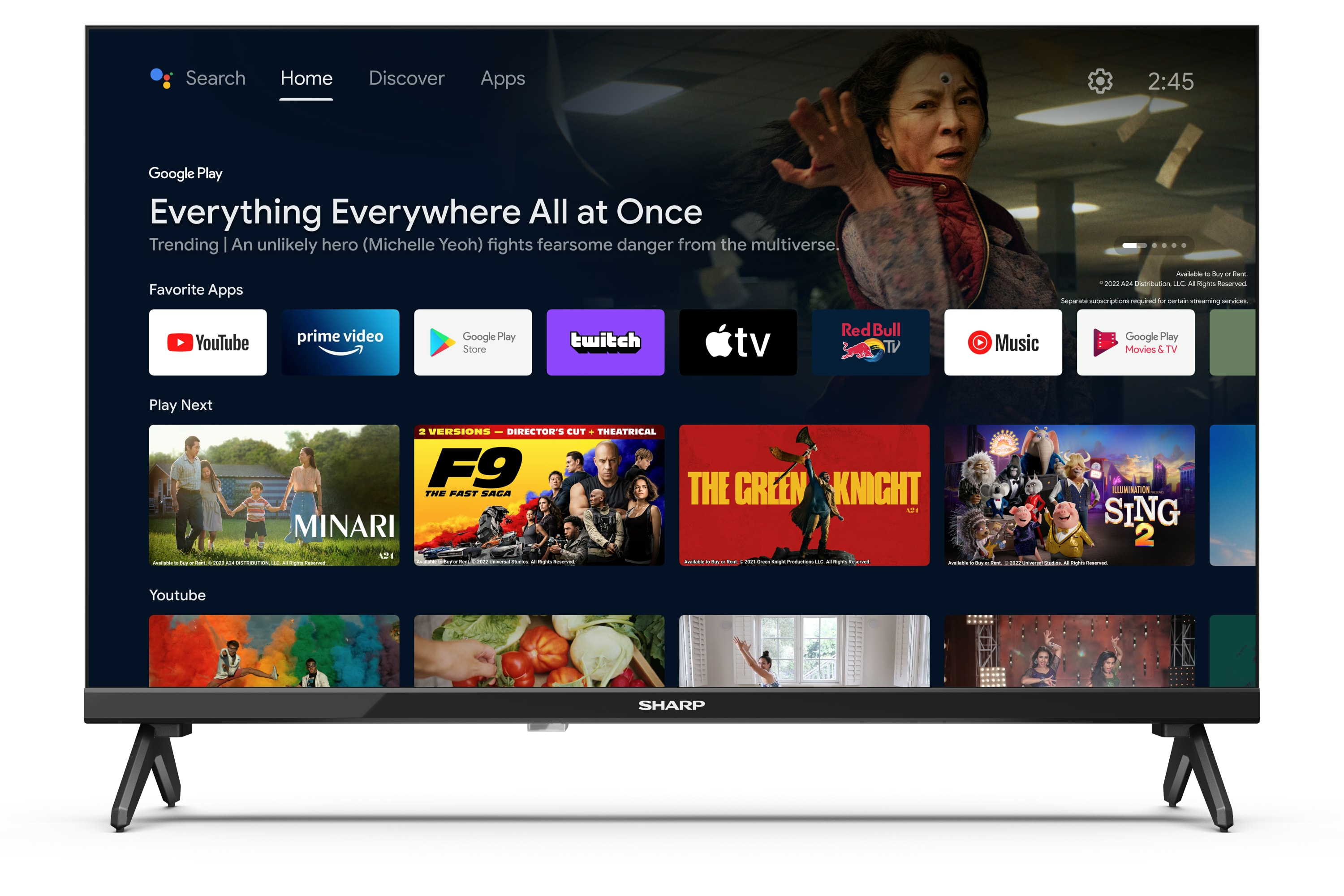 Sharp 24FH2EA 24 LED HD Ready Android TV — photo 2