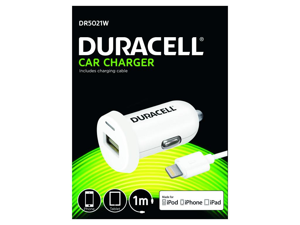 Duracell Single 2.4A +1M Lightning Cable