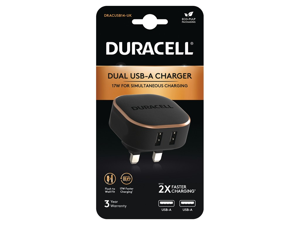 Duracell DRACUSB14-UK mobile device charger Black – image 2