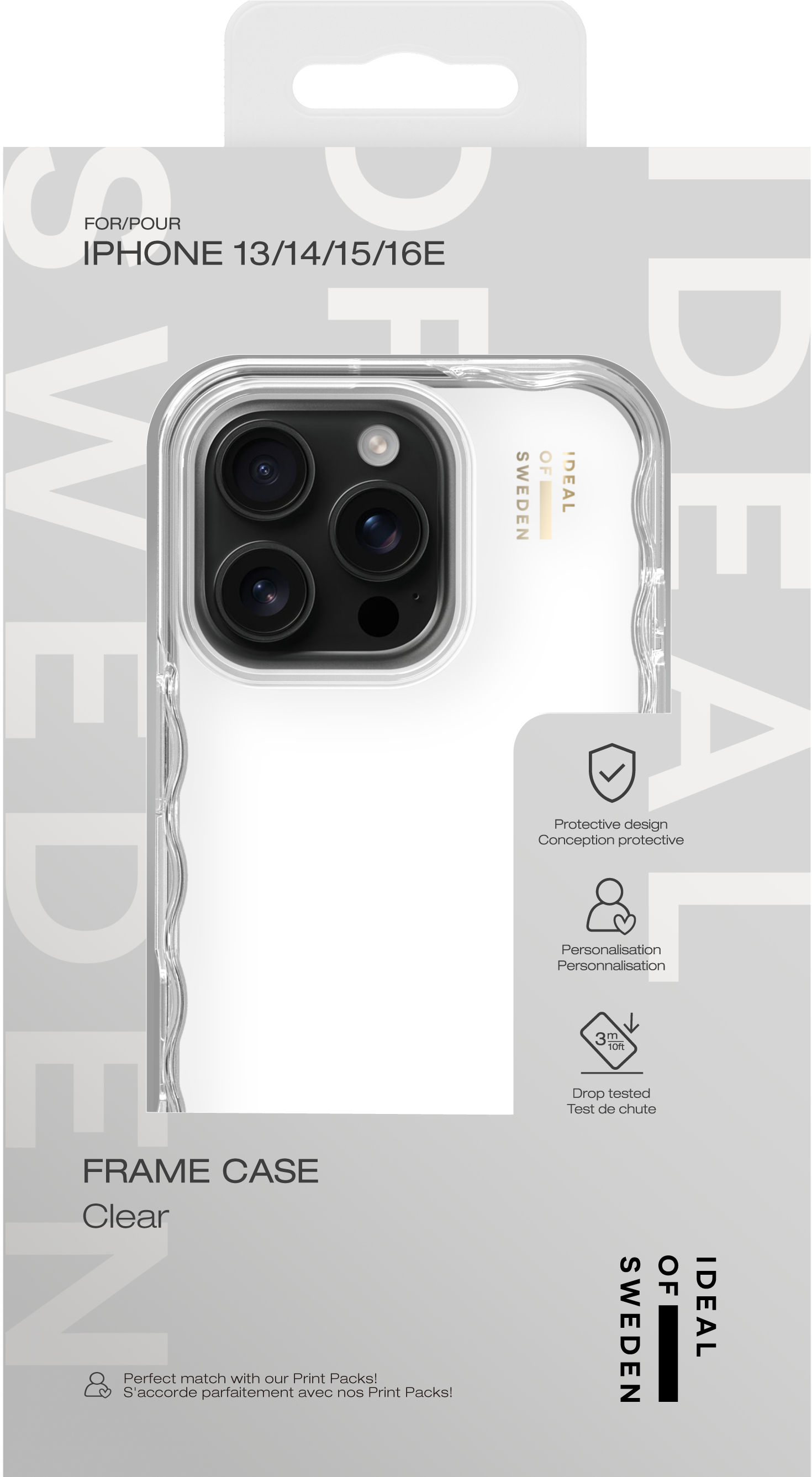 iDeal of Sweden Frame Case iPhone 13 / 14 / 15 / 16e Clear – image 3