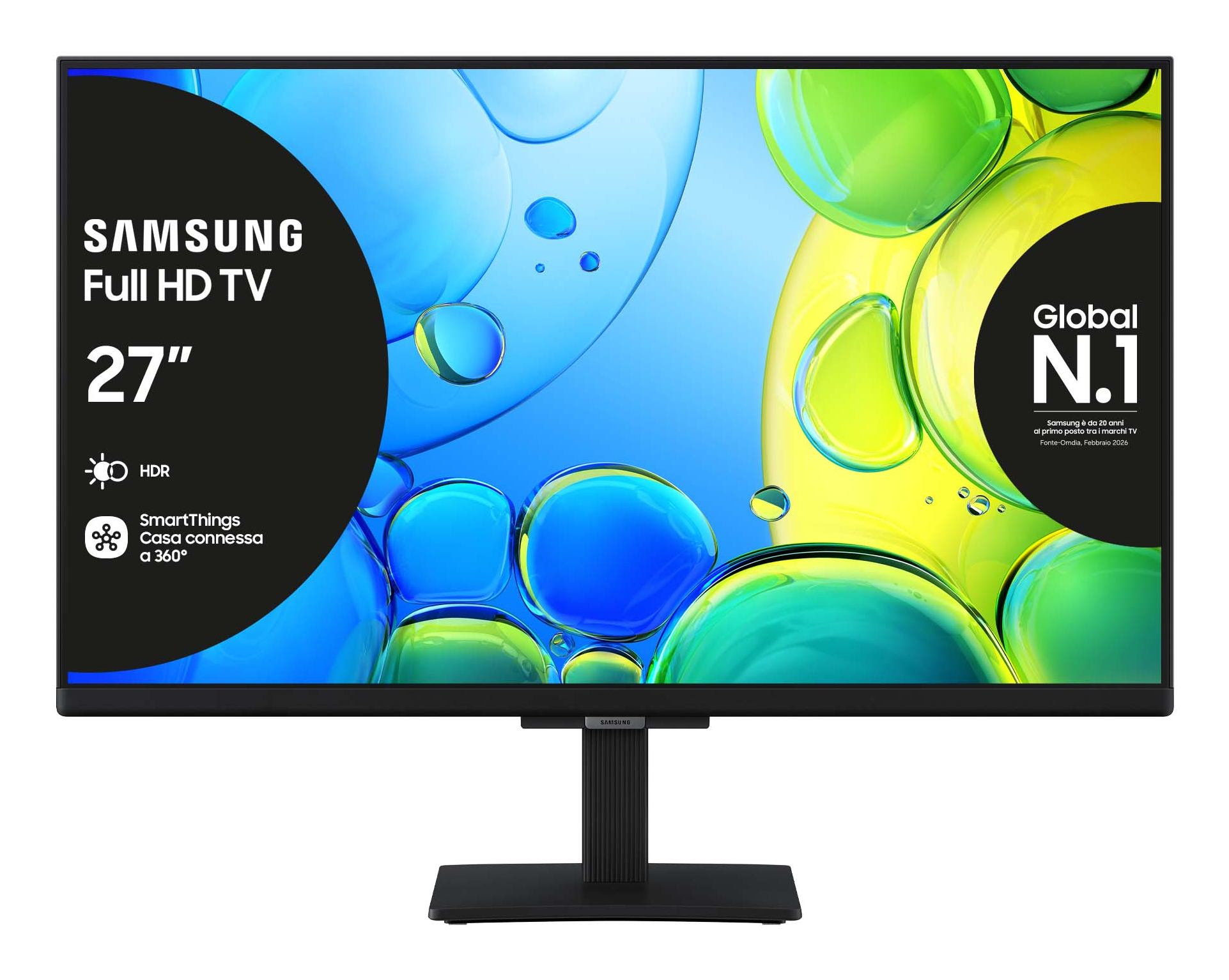 Samsung Smart TV 27 Full HD LED HDR UE27F6000FUXZT Nero Televisore 686 cm — photo 1