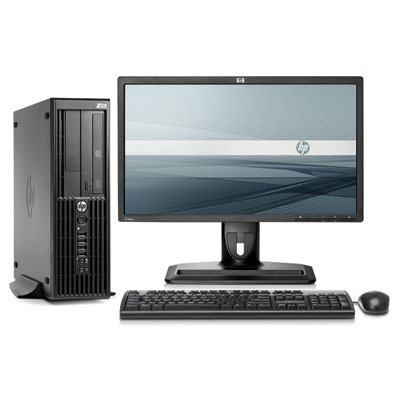 HP Z210 SFF + 2x ZR22w