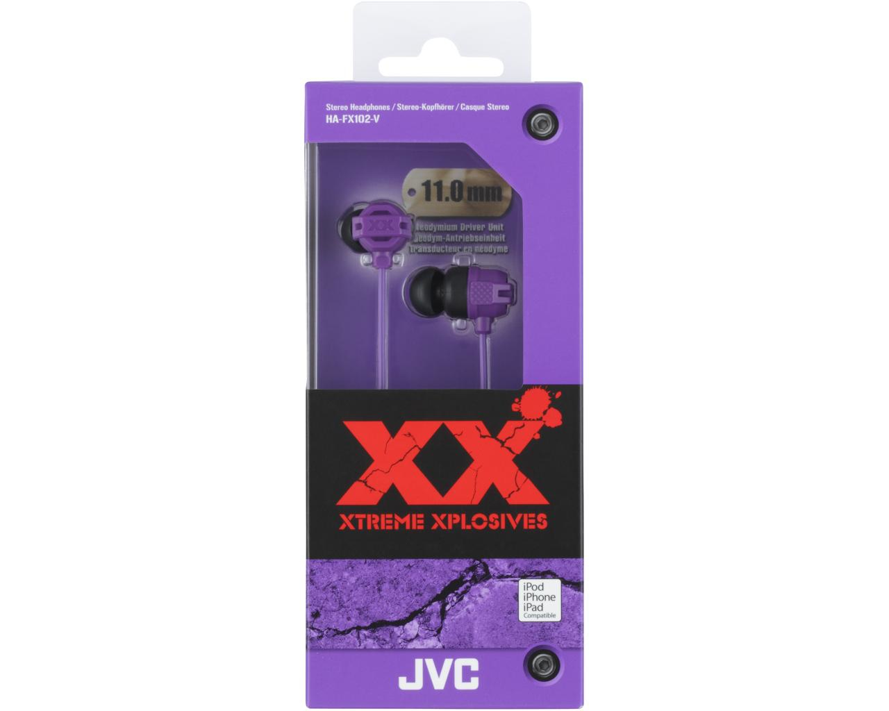JVC HA-FX102-V-E XTREME XPLOSIVES Series Headphones – image 2
