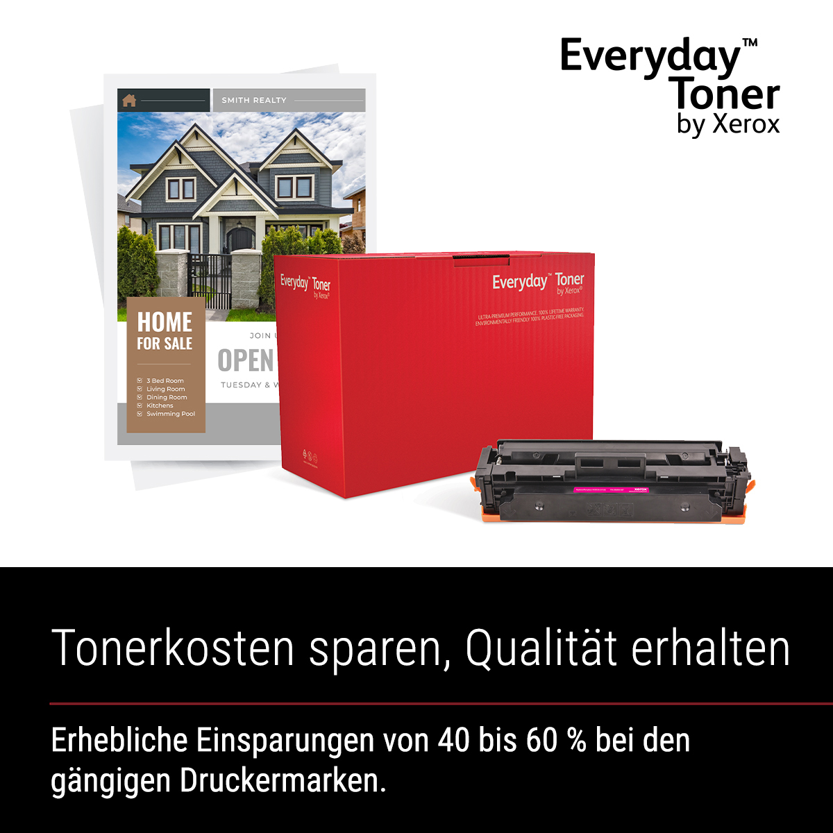 Everyday ™ Schwarz Toner von Xerox, kompatibel mit HP 48A (CF244A)