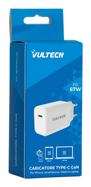 Vultech CC-167PDCUGWH mobile device charger Universal White AC Fast charging Indoor – image 4
