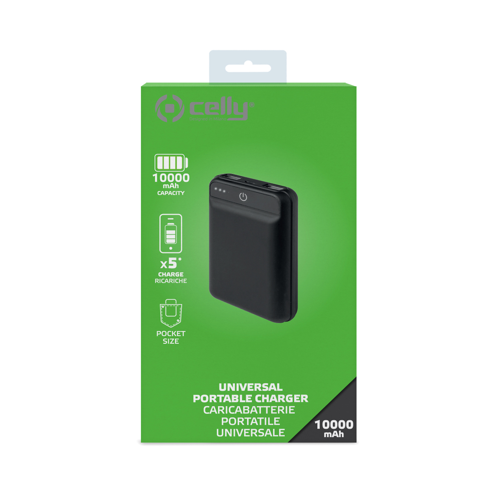 Celly PBPOCKET10000BK power bank Lithium Polymer (LiPo) – image 2
