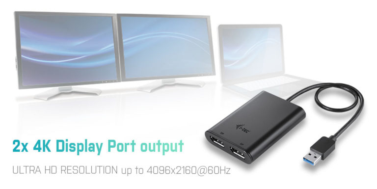 i-tec USB 3.0 / USB-C Dual 4K DP Video Adapter – image 6