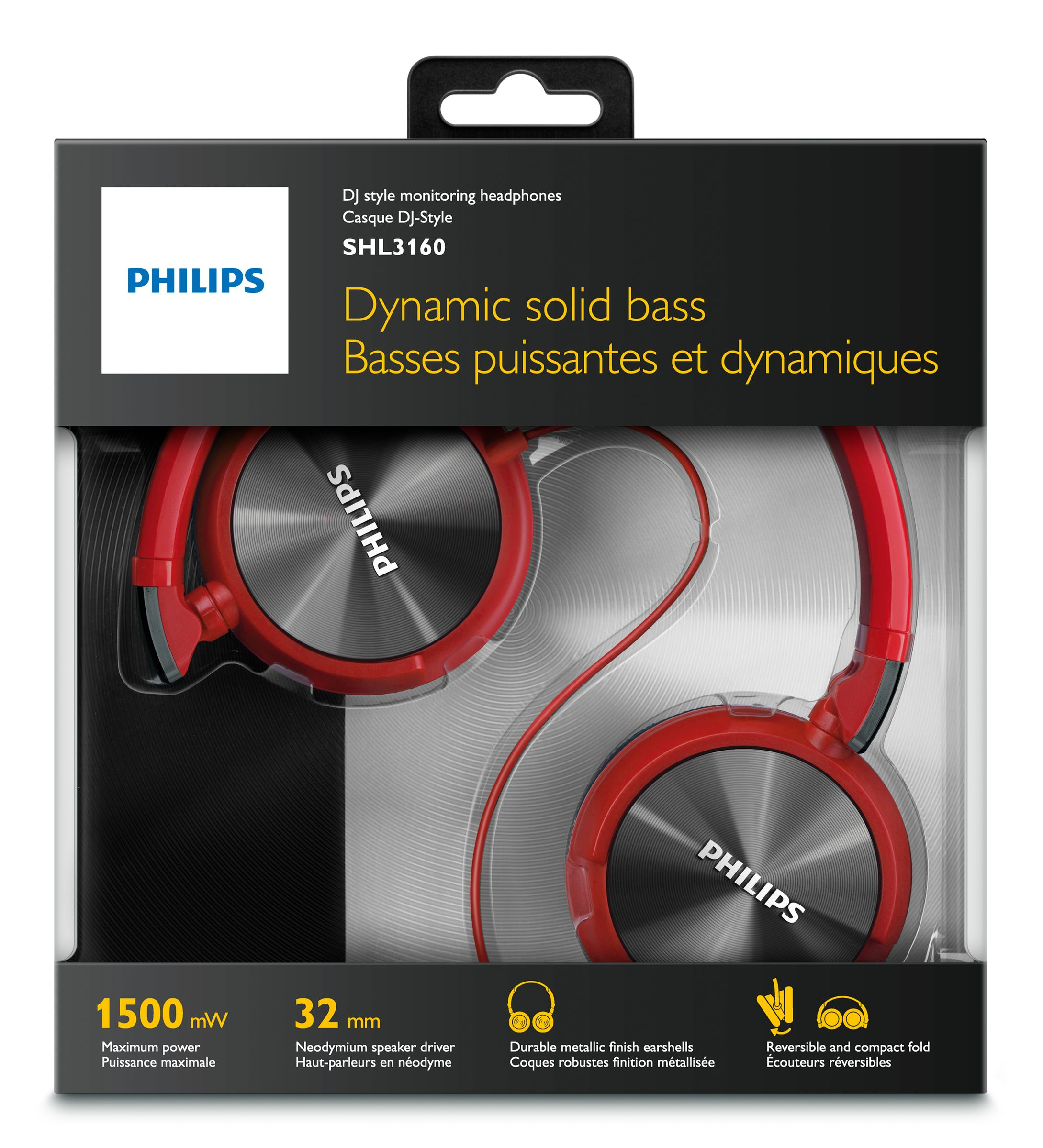 Philips SHL3160RD/27 headphones/headset Wired Head-band Red – image 2