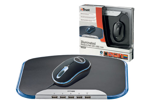 Trust Mouse & Pad with USB2 Hub HU-4880