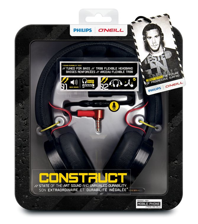 Philips O'Neill THE CONSTRUCT headband headphones SHO7205BK/28 – image 2