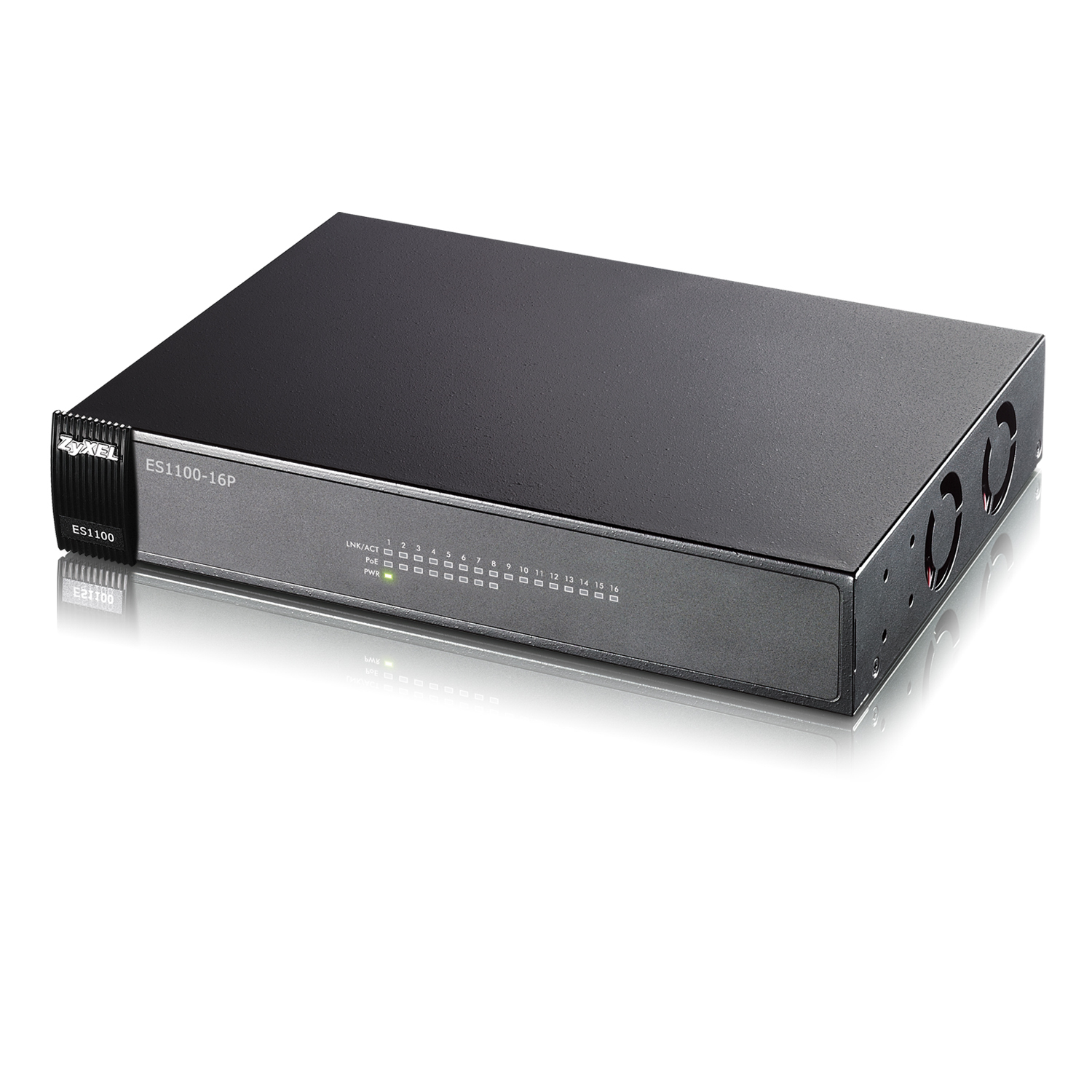 Zyxel ES1100-16P Unmanaged Power over Ethernet (PoE) Black – image 1