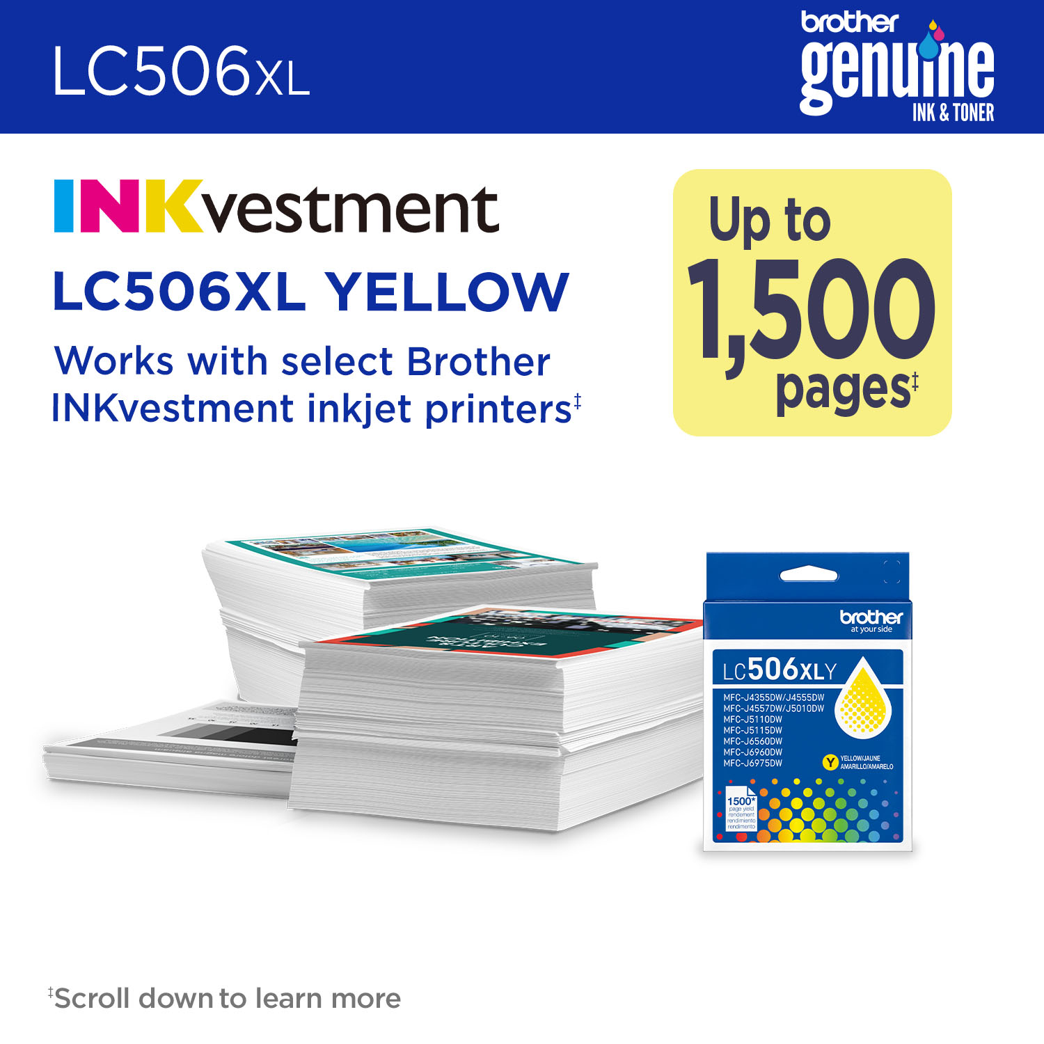 Brother LC506XLYS ink cartridge 1 pc(s) Original High (L) Yield Yellow – image 2
