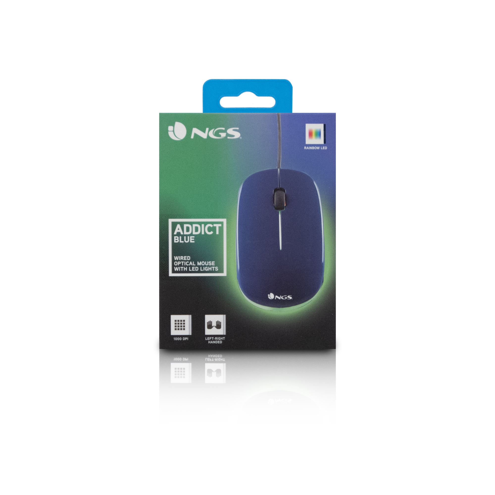 NGS Addict mouse Ambidextrous USB Type-A Optical 1000 DPI – image 5