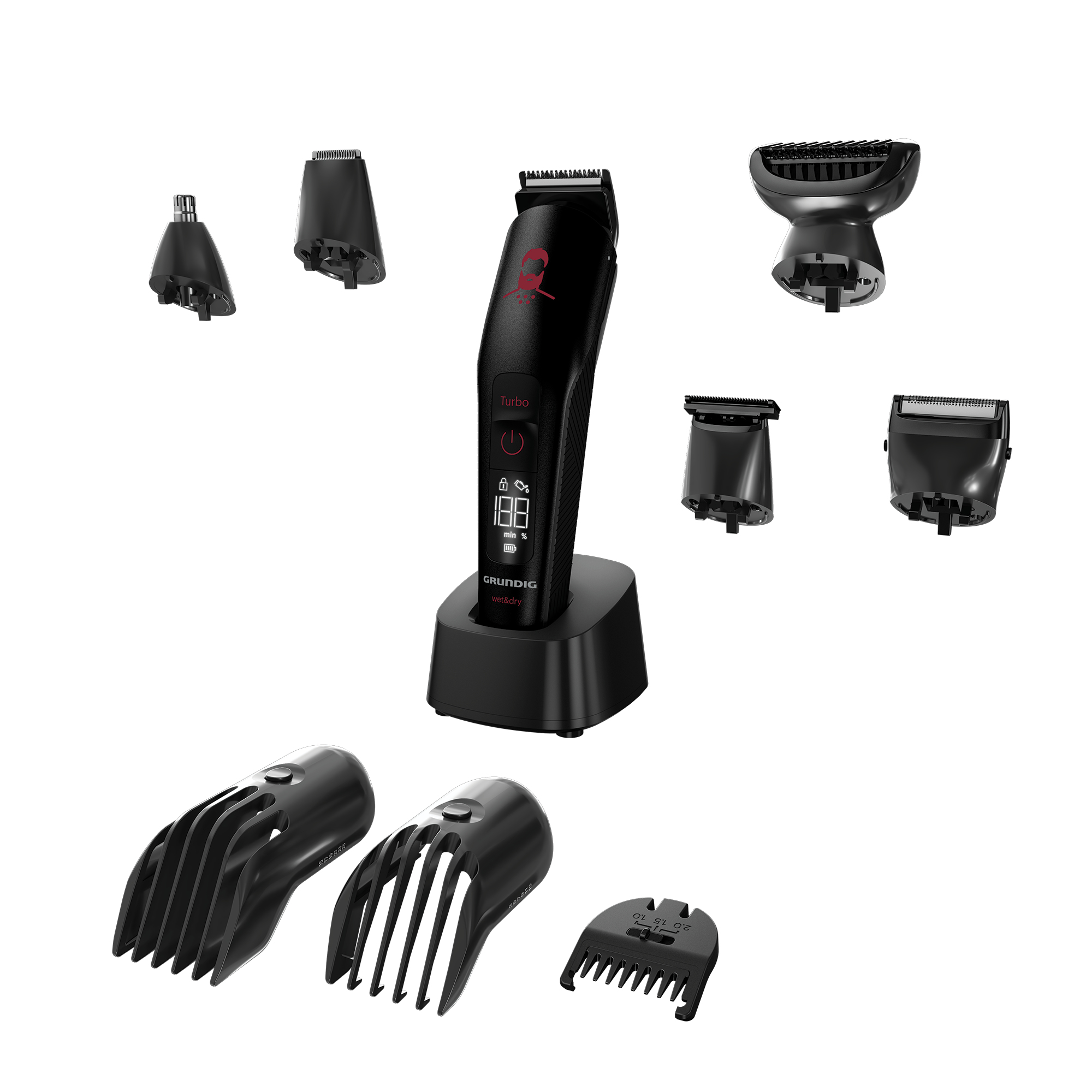 Grundig MGK 9030 ProClub Saç ve Sakal Şekillendirici Erkek Bakım Kiti