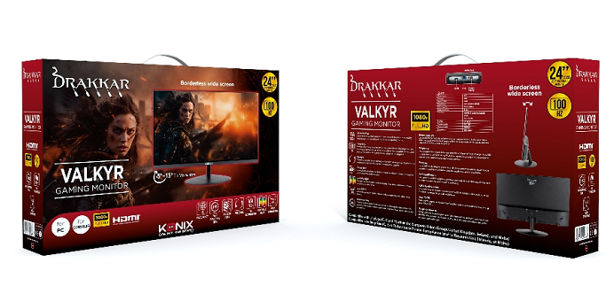 Konix Écran Gaming Valkyr 24’’ sans bords 100Hz / 3 ms / VA – image 7