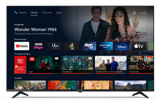 Sharp 55FN2KA 139.7 cm (55") 4K Ultra HD Smart TV Wi-Fi Black