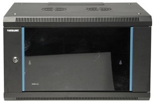 Intellinet 203845 rack cabinet 15U Wall mounted rack Black – image 1