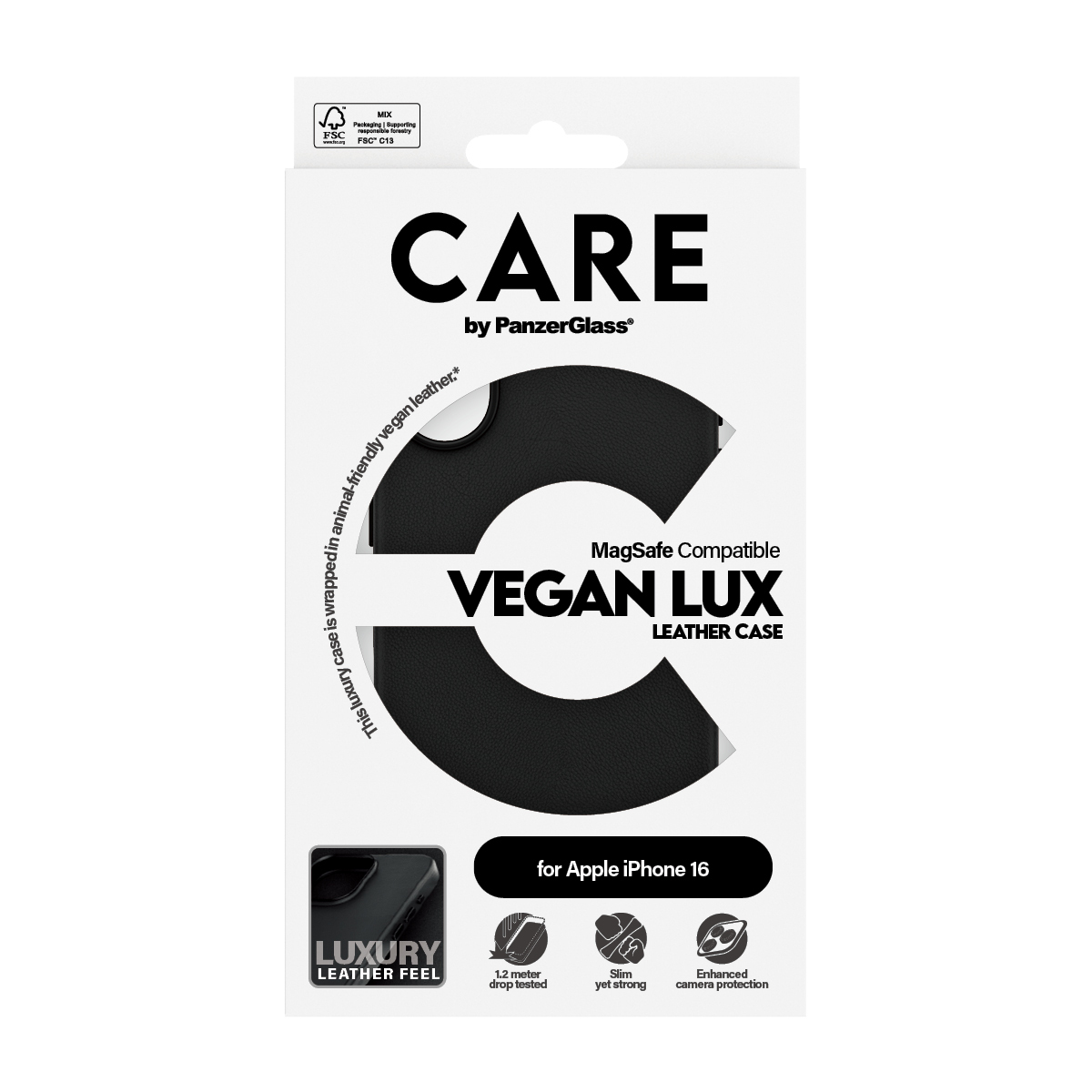 PanzerGlass CARE™ by PanzerGlass® Urban Combat Vegan Leather Case iPhone 16 – image 3