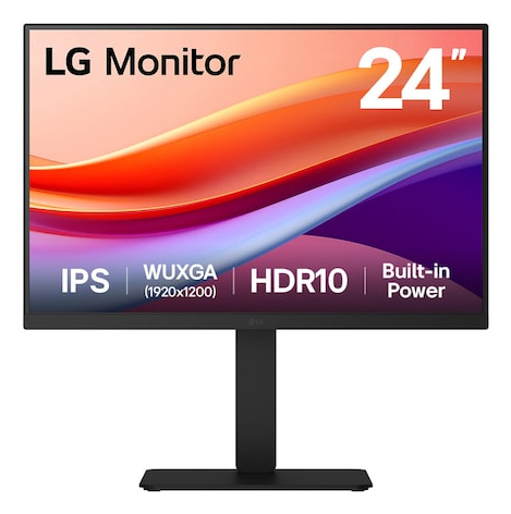 LG 24BA55W-B computer monitor 61 cm (24") 1920 x 1200 pixels WUXGA Black