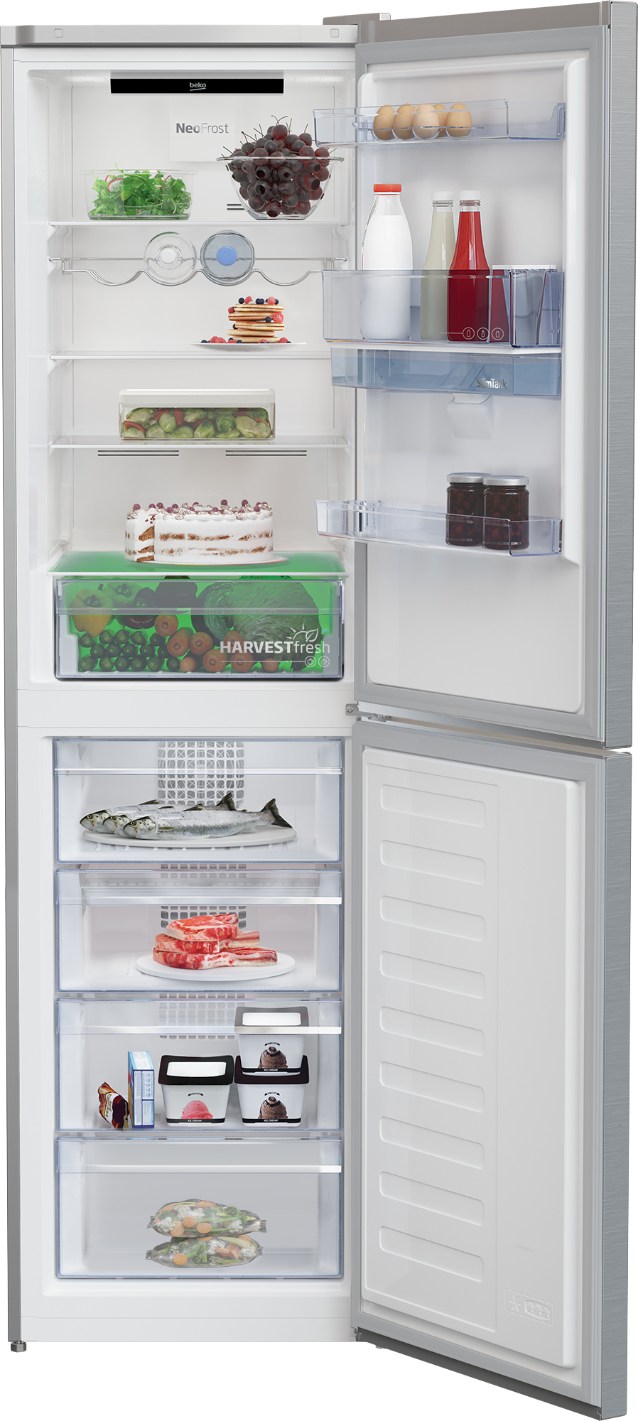Beko CRNG4601DVPX fridge-freezer Freestanding – image 3