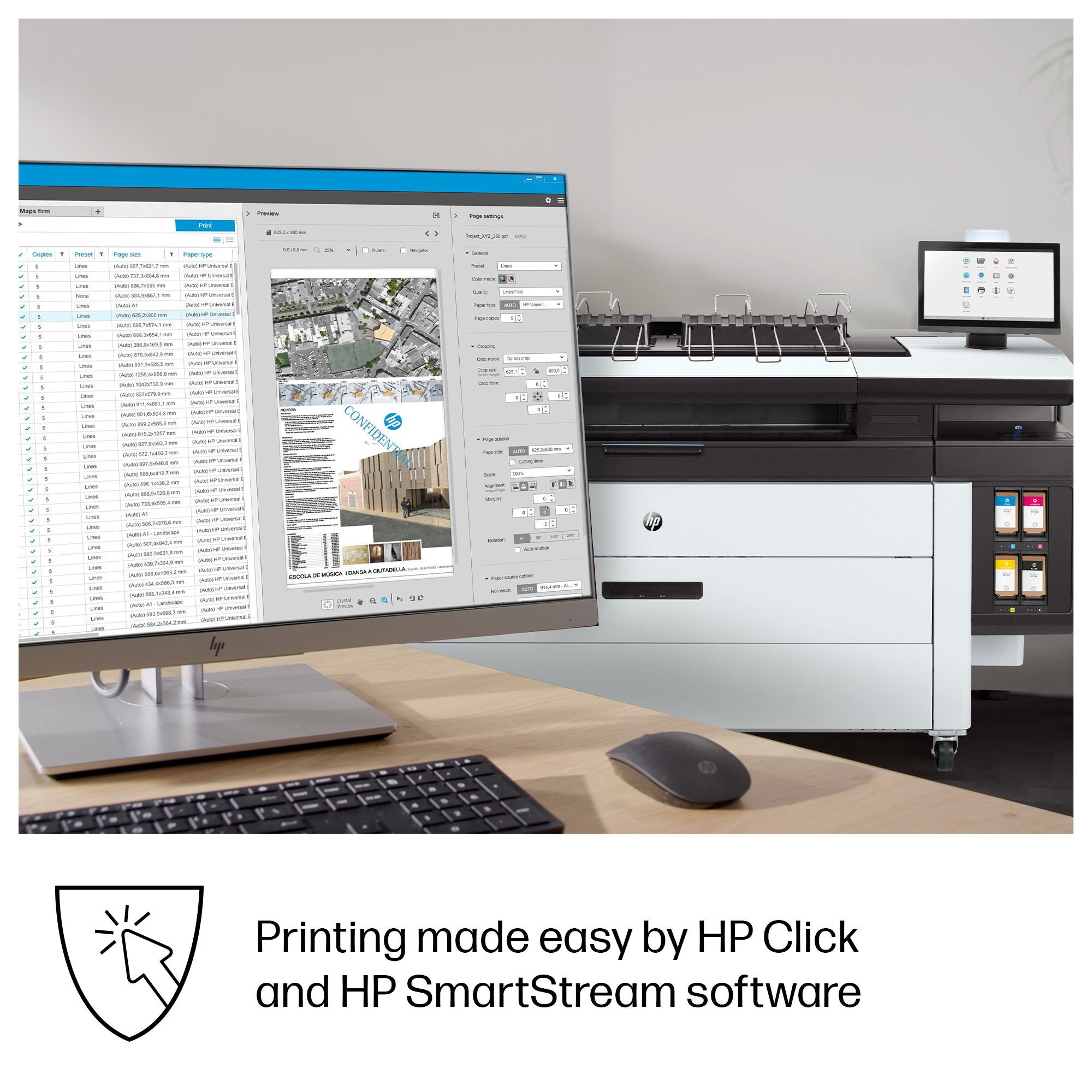 HP PageWide XL 4250 40-in Multifunction Printer with Top Stacker – image 4