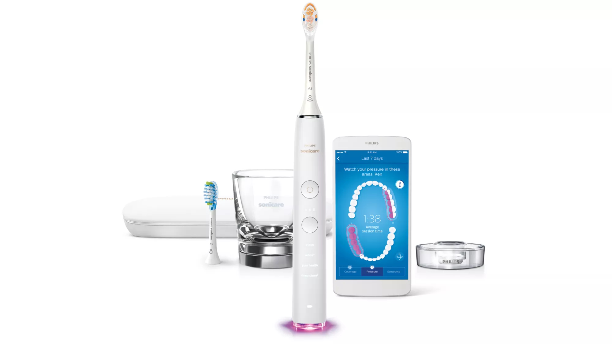 Philips HX9903/05 electric toothbrush Adult Sonic toothbrush White