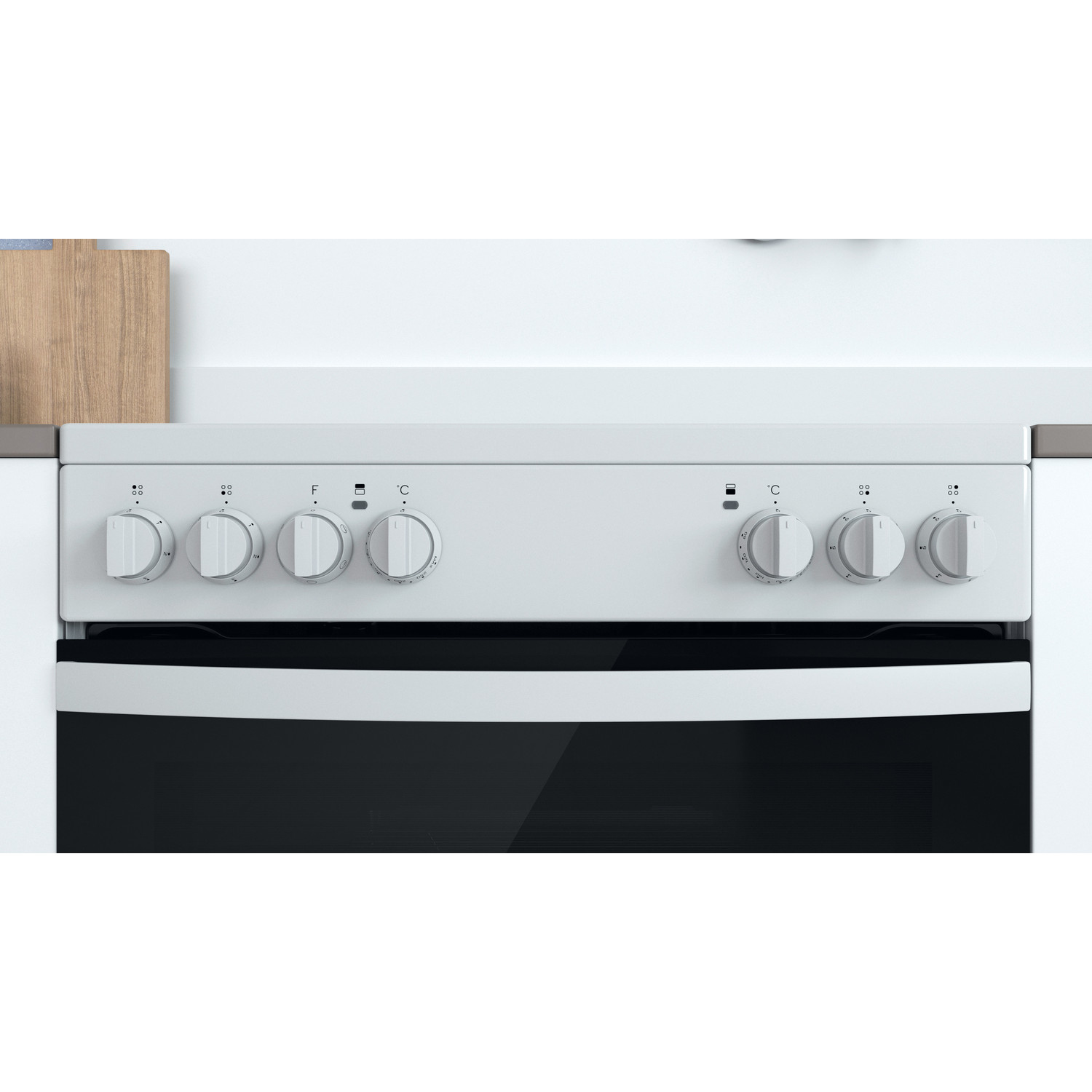 Indesit ID67V9KMW/UK cooker Freestanding cooker Electric Ceramic hob White – image 6