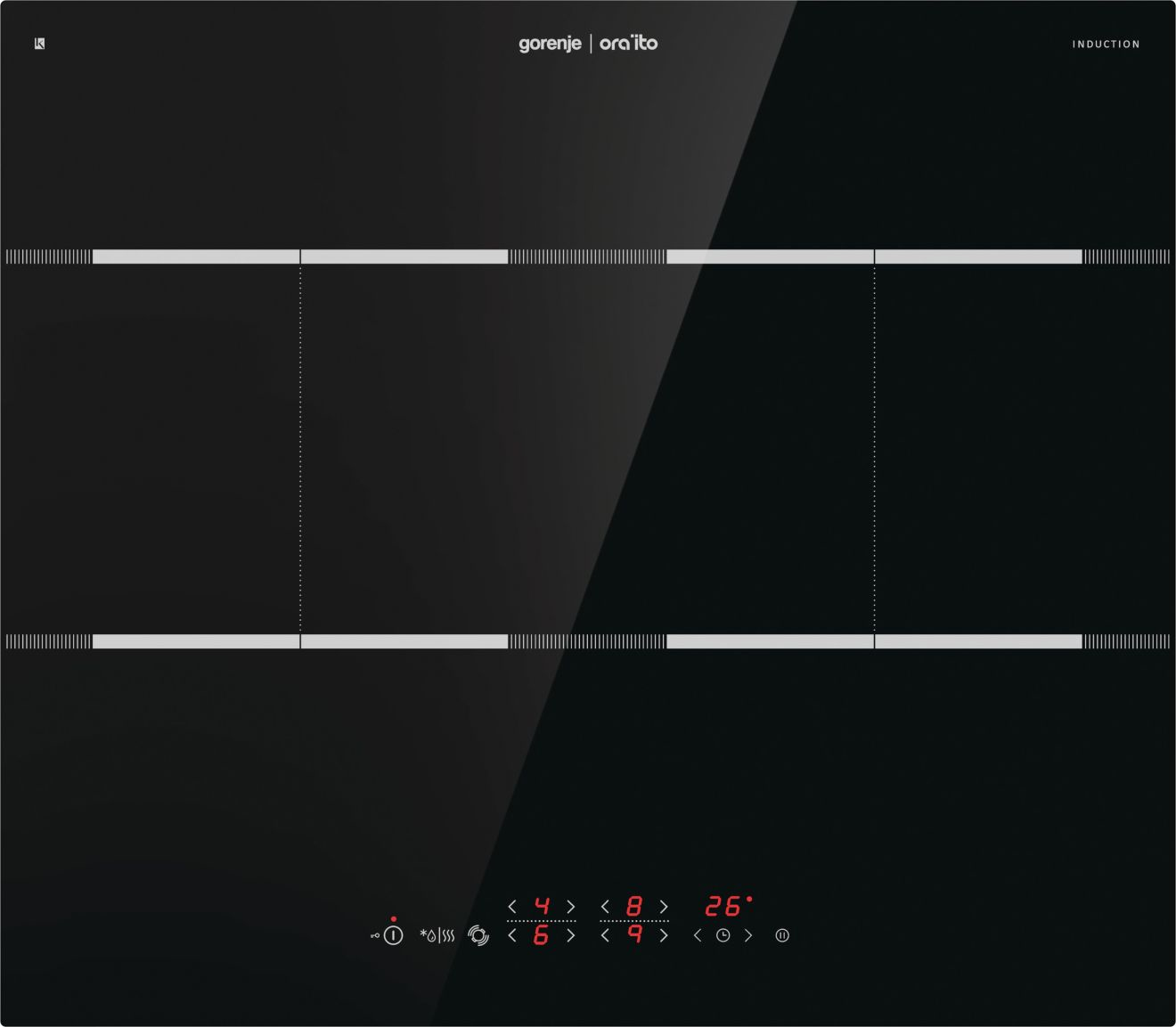 Gorenje IT646ORAB Black Built-in Zone induction hob 4 zone(s) – image 2
