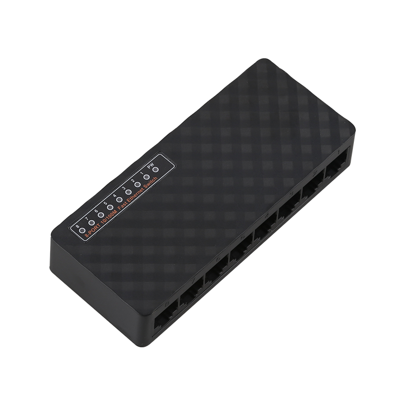 iggual FES800 Unmanaged Fast Ethernet (10/100) Black – image 1