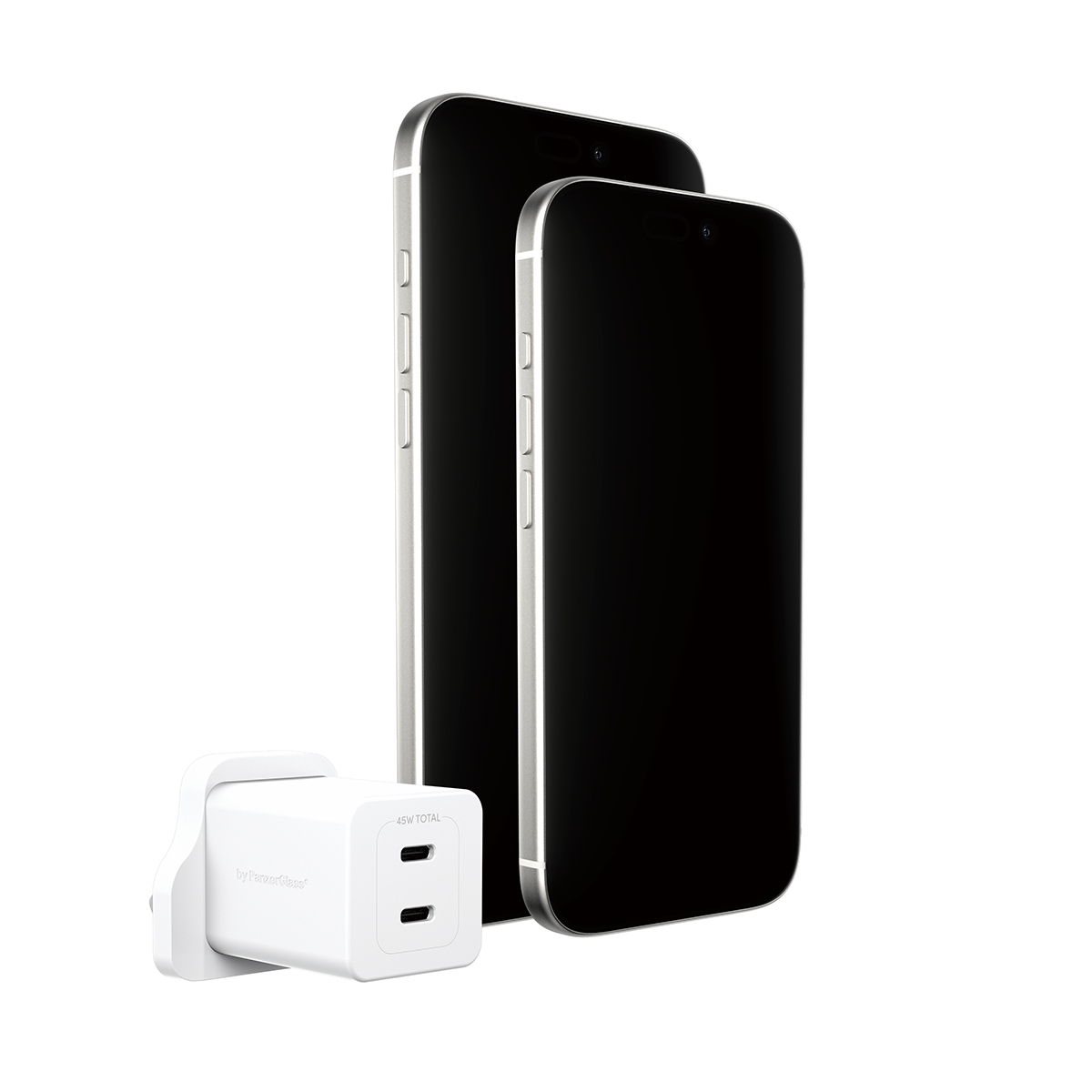 PanzerGlass empower™ by PanzerGlass® Turbo 45W Charger incl. 2 x USB-C | UK Plug | Silver White – image 4